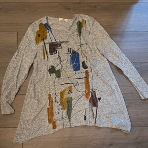 Abstract Patterned Women's Sweater